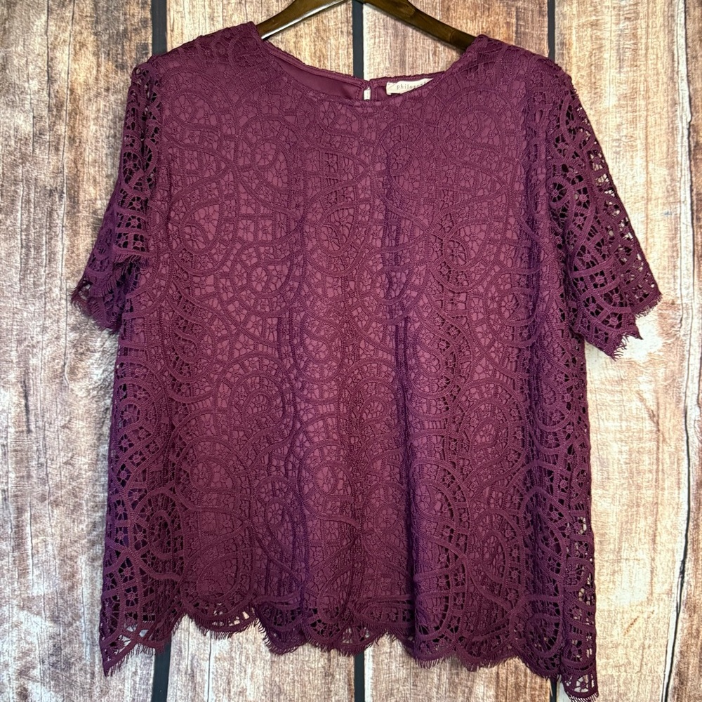 Philosophy Lace Top XXL